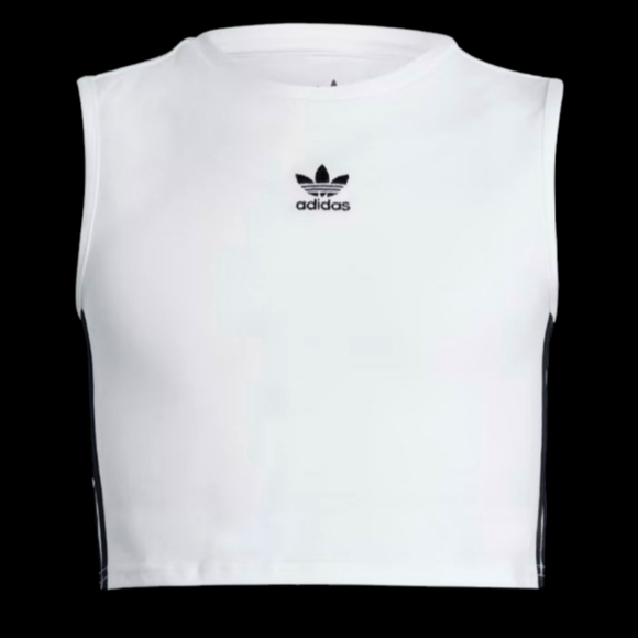 Adidas | Adicolor Crop Tank Top Junior | Size 11/12 Junior Or Woman's XS - Picture 1 of 7